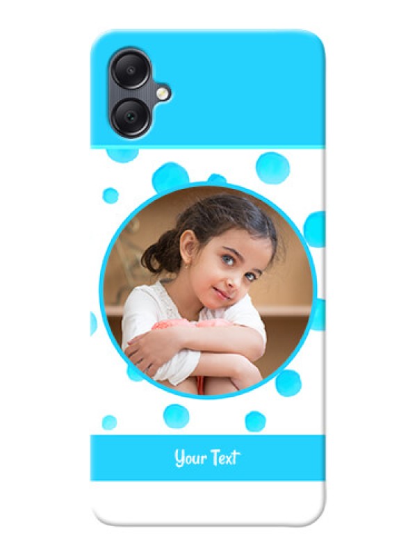 Custom Galaxy M05 Custom Phone Covers: Blue Bubbles Pattern Design