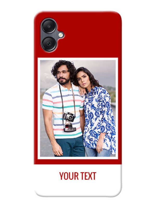 Custom Galaxy M05 mobile phone covers: Simple Red Color Design