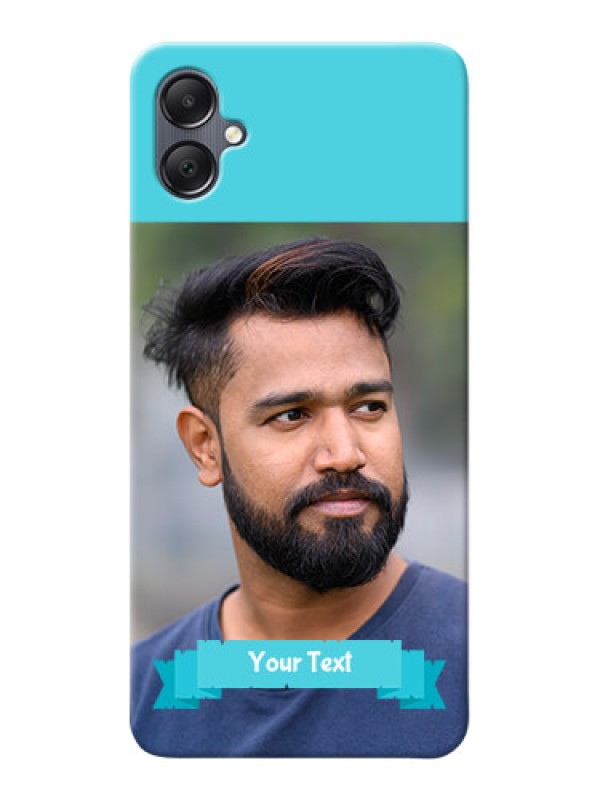 Custom Galaxy M05 Personalized Mobile Covers: Simple Blue Color Design