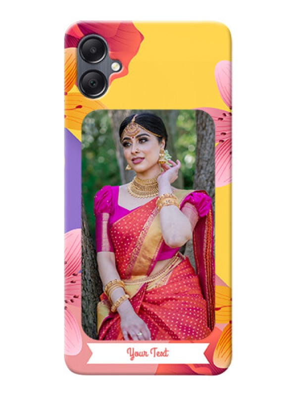 Custom Galaxy M05 Mobile Covers: 3 Image With Vintage Floral Design