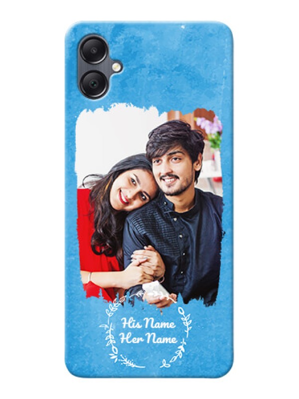 Custom Galaxy M05 custom mobile cases: Blue Color Vintage Design