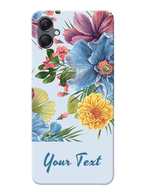 Custom Galaxy M05 Custom Mobile Case with Stunning Watercolored Flowers Painting Design