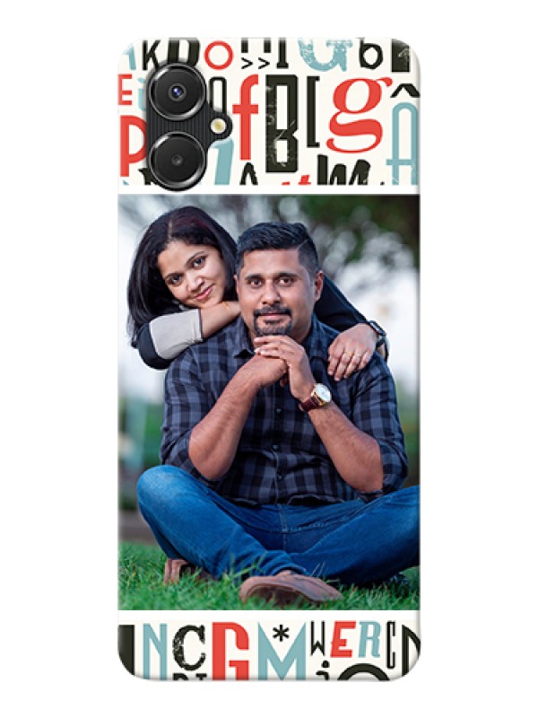 Custom Galaxy M06 Custom Hard Phone Case - Alphabet Design