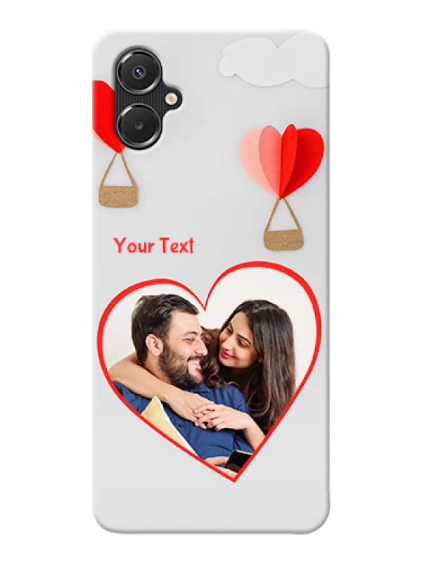 Custom Galaxy M06 Custom Hard Phone Case - Parachute Love Design