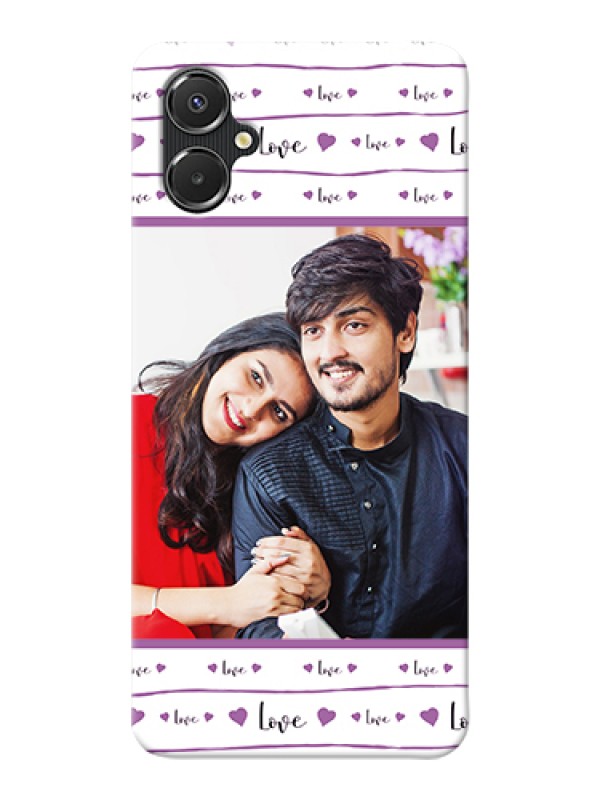 Custom Galaxy M06 Custom Hard Phone Case - Couples Heart Design