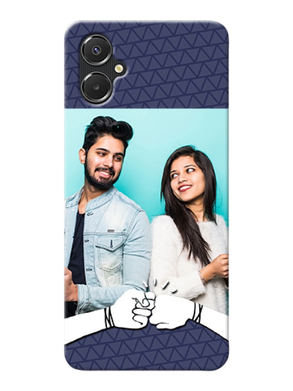 Custom Galaxy M06 Custom Hard Phone Case - With Best Friends Design