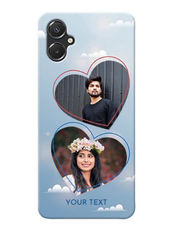 Custom Galaxy M06 Custom Hard Phone Case - Blue Color Couple Design