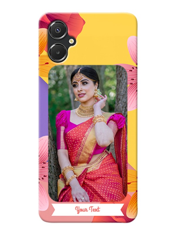 Custom Galaxy M06 Custom Hard Phone Case - 3 Image With Vintage Floral Design