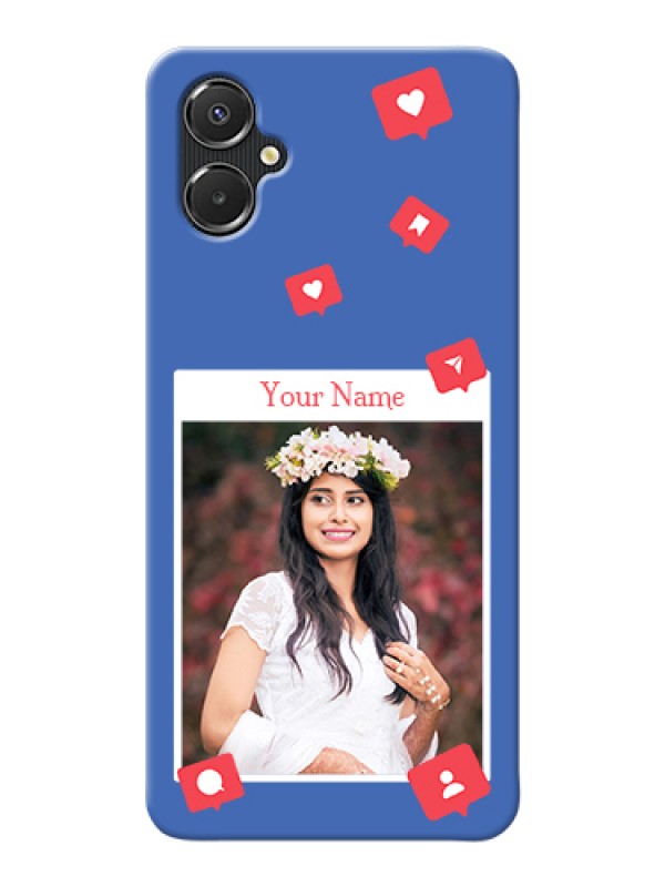 Custom Galaxy M06 Custom Hard Phone Case - Like Share And Comment Design