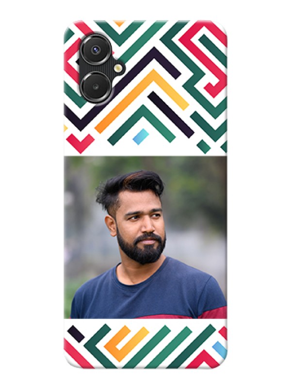 Custom Galaxy M06 Custom Hard Phone Case - Colorful Maze Pattern Design