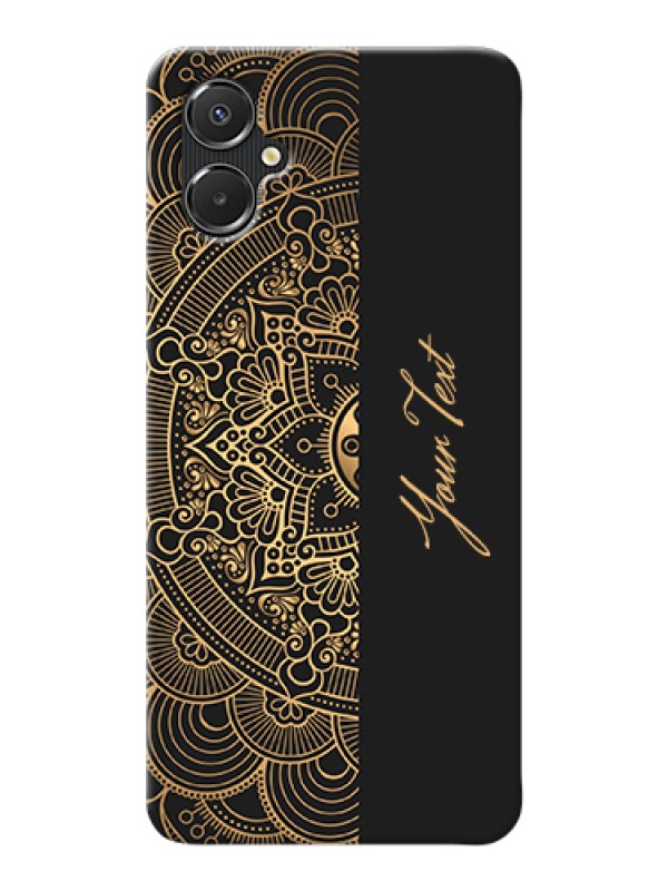 Custom Galaxy M06 Custom Hard Phone Case - Mandala Art With Custom Text Design