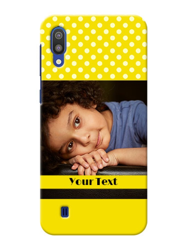 Custom Samsung Galaxy M10 Custom Mobile Covers: Bright Yellow Case Design