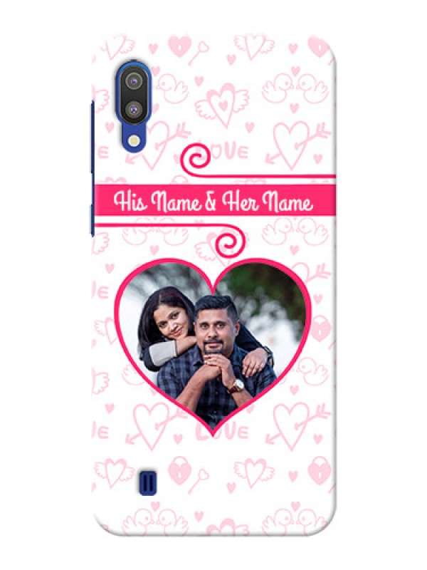 Custom Samsung Galaxy M10 Personalized Phone Cases: Heart Shape Love Design