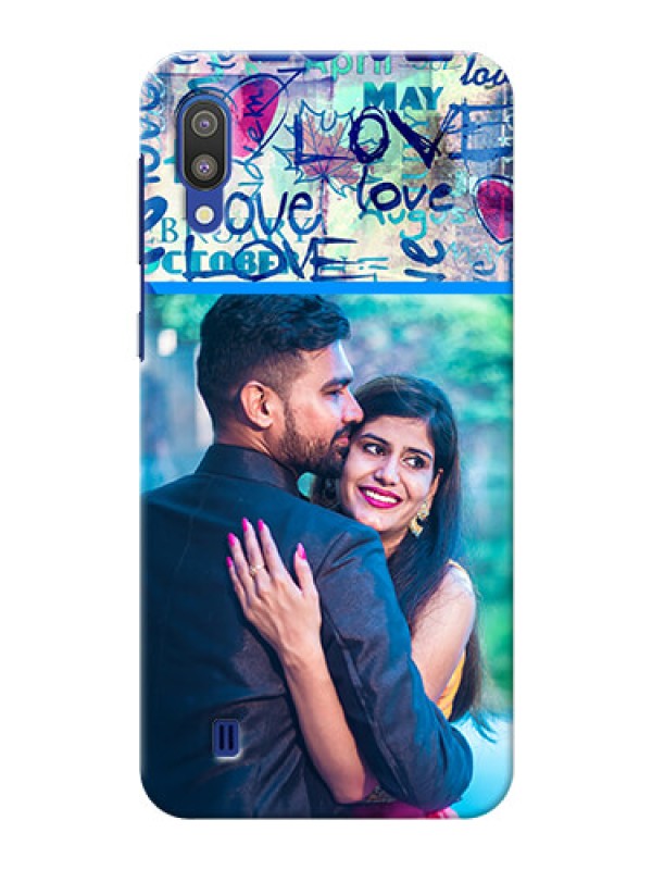 Custom Samsung Galaxy M10 Mobile Covers Online: Colorful Love Design