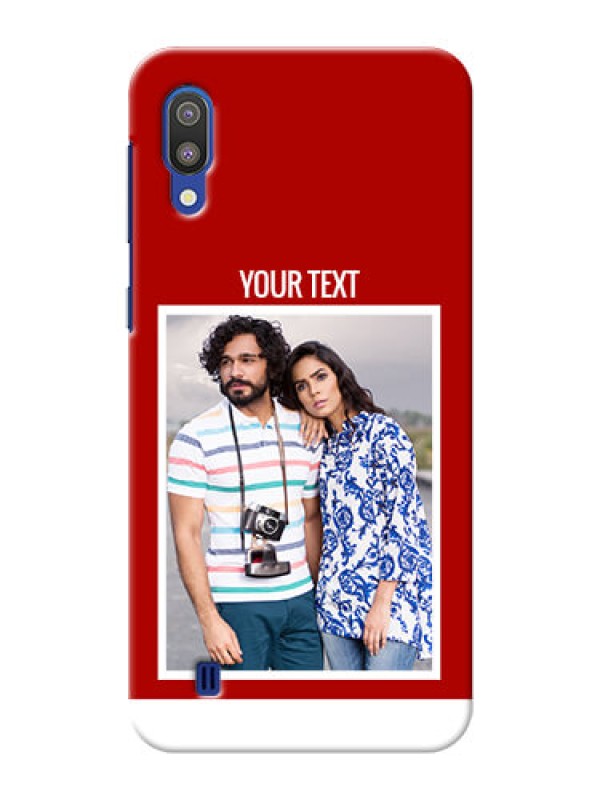 Custom Samsung Galaxy M10 mobile phone covers: Simple Red Color Design