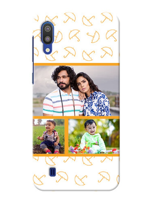 Custom Samsung Galaxy M10 Personalised Phone Cases: Yellow Pattern Design