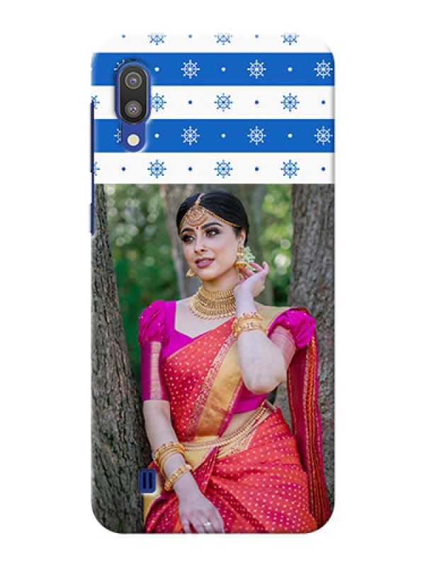 Custom Samsung Galaxy M10 custom mobile covers: Snow Pattern Design