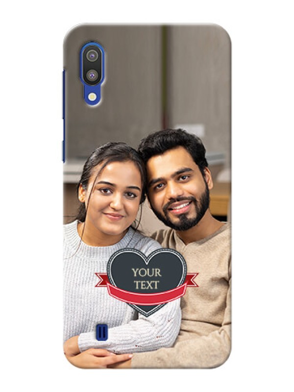 Custom Samsung Galaxy M10 mobile back covers online: Just Married Couple Design