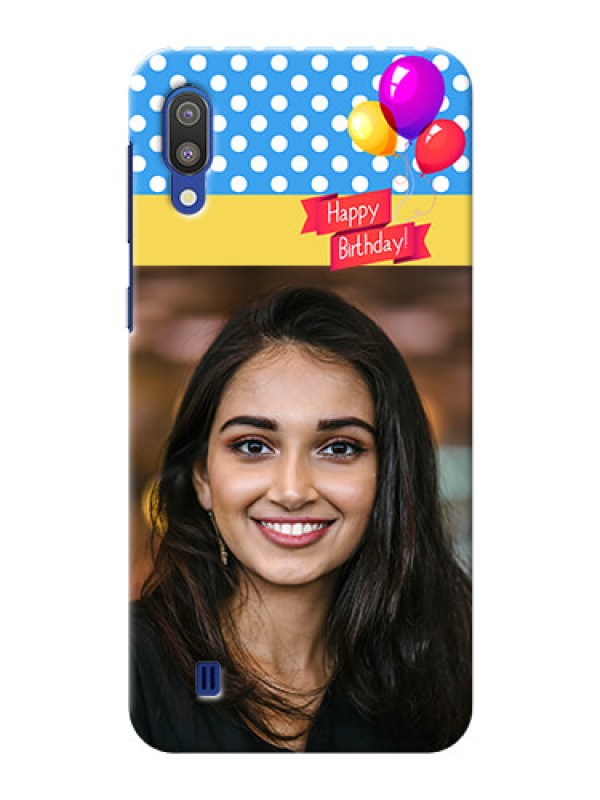 Custom Samsung Galaxy M10 custom mobile back covers: Happy Birthday Design
