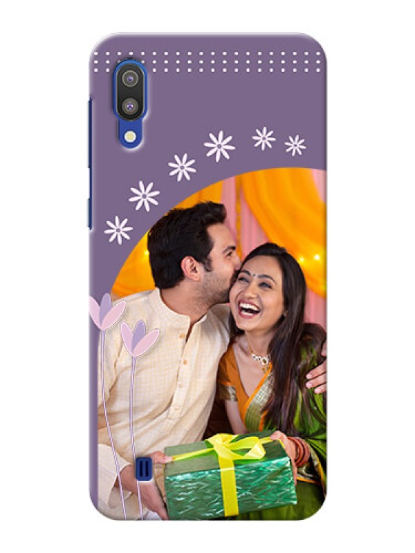 Custom Samsung Galaxy M10 Phone covers for girls: lavender flowers design 