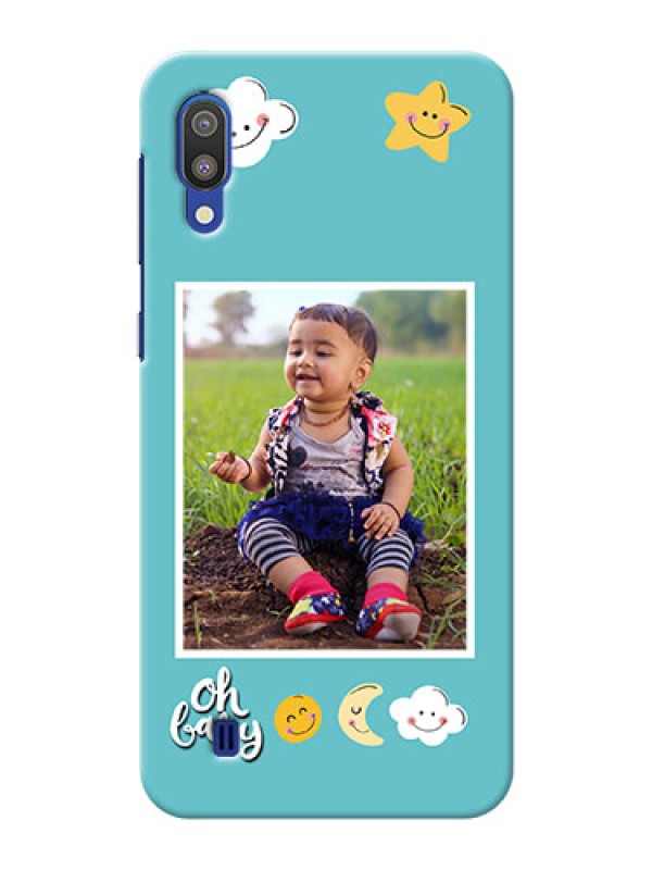 Custom Samsung Galaxy M10 Personalised Phone Cases: Smiley Kids Stars Design