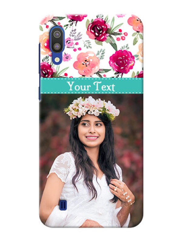 Custom Samsung Galaxy M10 Personalized Mobile Cases: Watercolor Floral Design