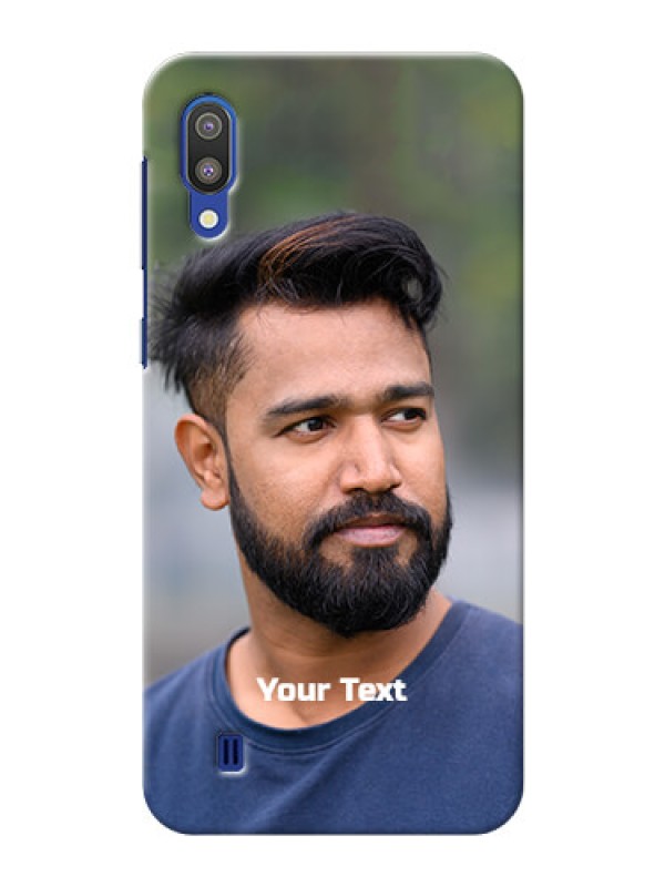 Custom Galaxy M10 Mobile Cover: Photo with Text