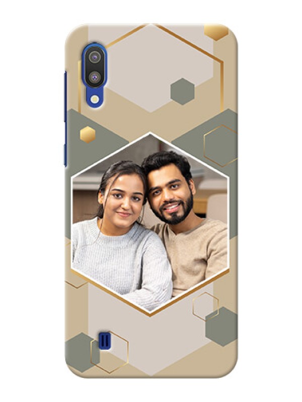 Custom Galaxy M10 Phone Back Covers: Stylish Hexagon Pattern Design