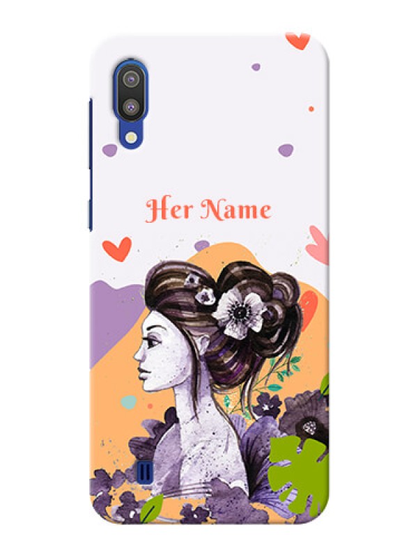 Custom Galaxy M10 Custom Mobile Case with Woman And Nature Design
