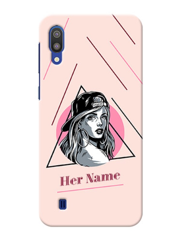 Custom Galaxy M10 Custom Phone Cases: Rockstar Girl Design