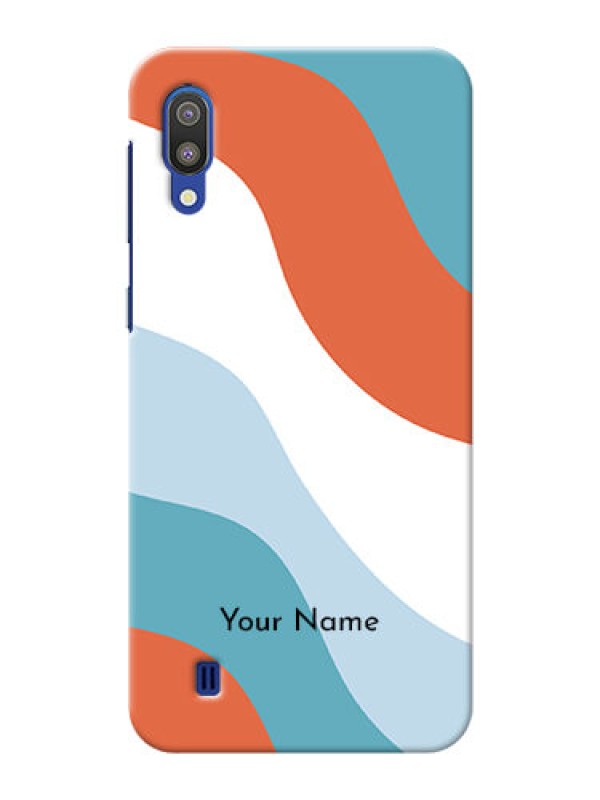 Custom Galaxy M10 Mobile Back Covers: coloured Waves Design