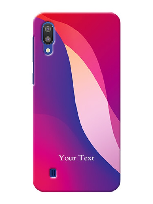 Custom Galaxy M10 Mobile Back Covers: Digital abstract Overlap Design