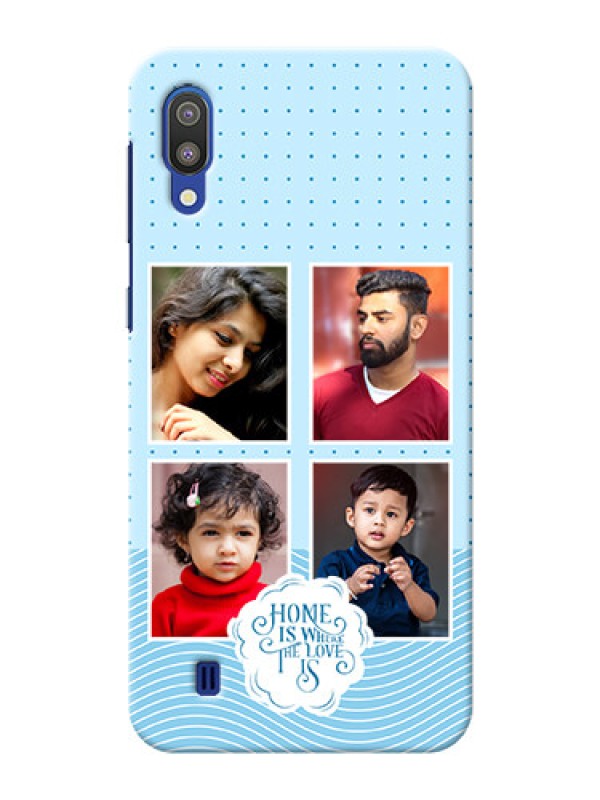 Custom Galaxy M10 Custom Phone Covers: Cute love quote with 4 pic upload Design