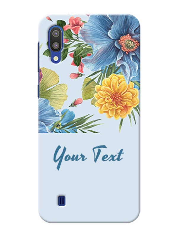 Custom Galaxy M10 Custom Phone Cases: Stunning Watercolored Flowers Painting Design