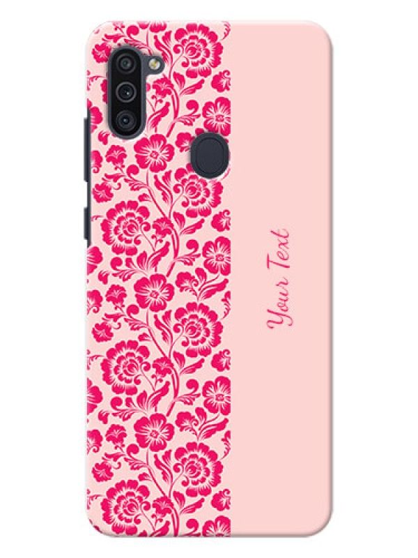 Custom Galaxy M11 Phone Back Covers: Attractive Floral Pattern Design