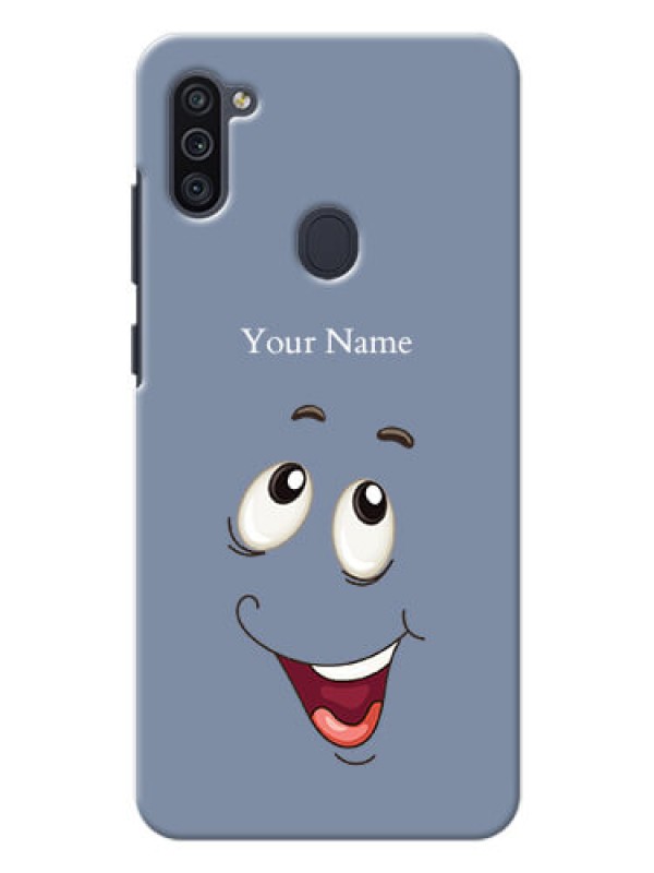 Custom Galaxy M11 Phone Back Covers: Laughing Cartoon Face Design