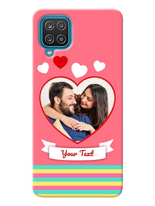 Custom Galaxy M12 Personalised mobile covers: Love Doodle Design