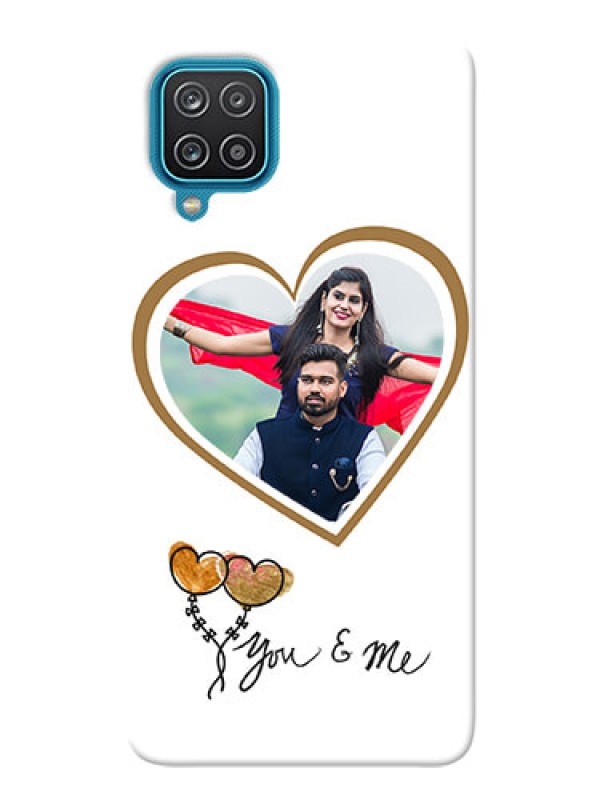 Custom Galaxy M12 customized phone cases: You & Me Design
