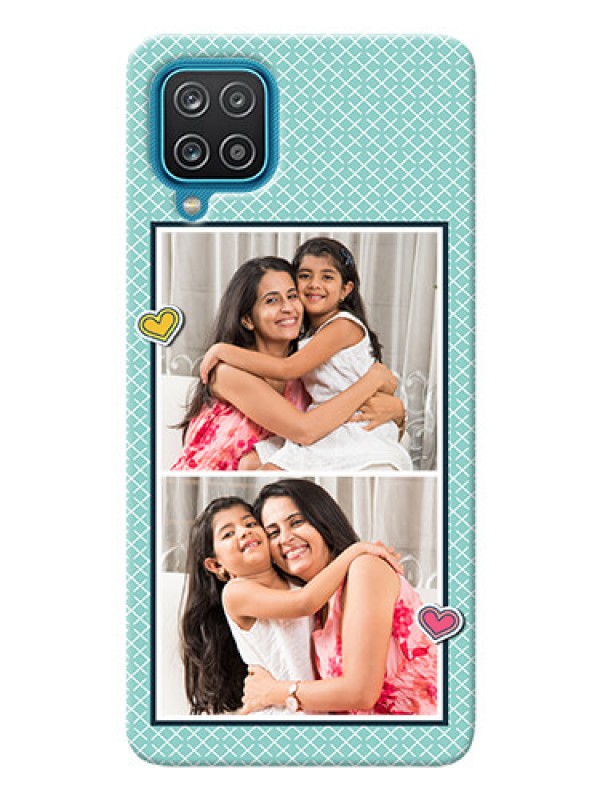 Custom Galaxy M12 Custom Phone Cases: 2 Image Holder with Pattern Design