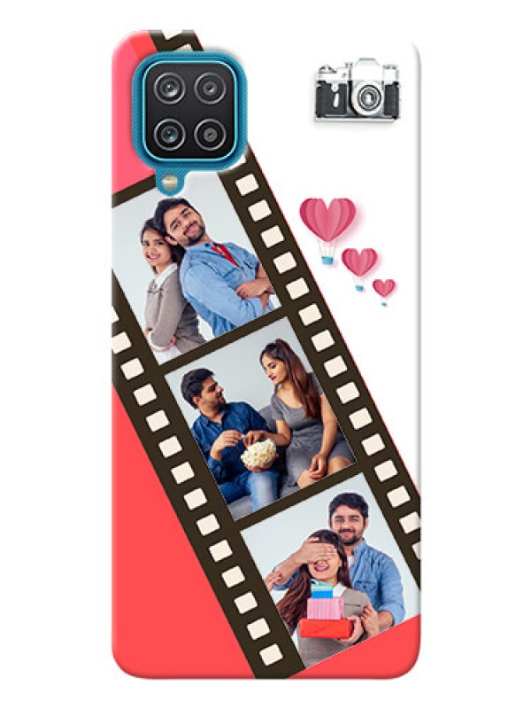 Custom Galaxy M12 custom phone covers: 3 Image Holder with Film Reel
