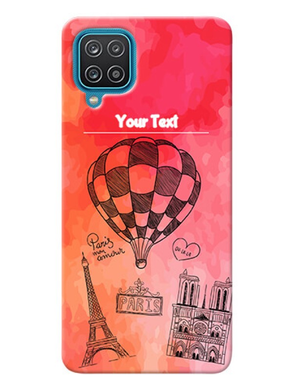 Custom Galaxy M12 Personalized Mobile Covers: Paris Theme Design