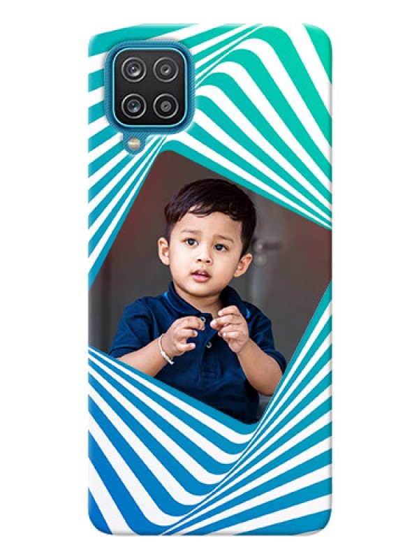 Custom Galaxy M12 Personalised Mobile Covers: Abstract Spiral Design