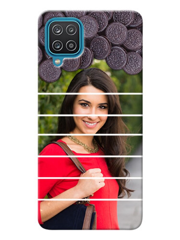 Custom Galaxy M12 Custom Mobile Covers with Oreo Biscuit Design