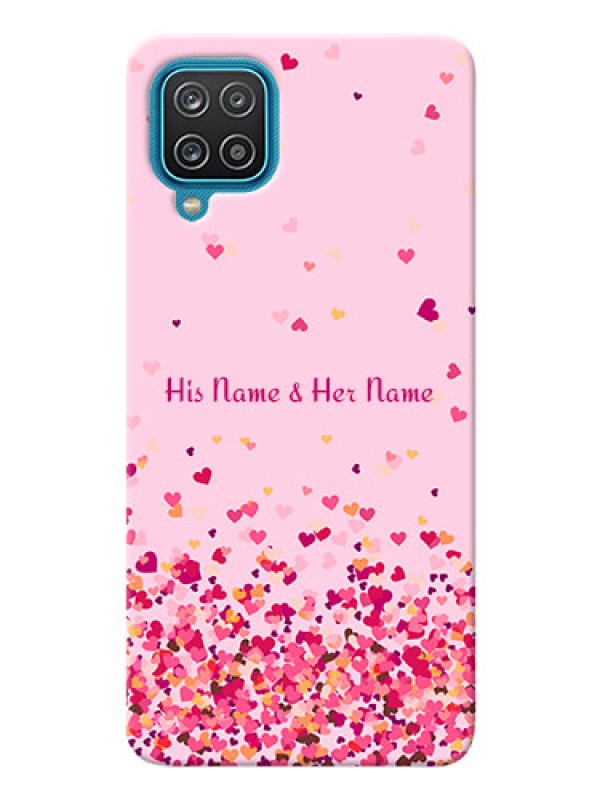 Custom Galaxy M12 Phone Back Covers: Floating Hearts Design