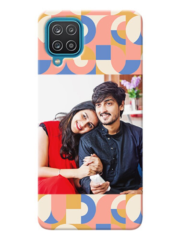 Custom Galaxy M12 Custom Phone Covers: Semi-circle Maze Pattern Design