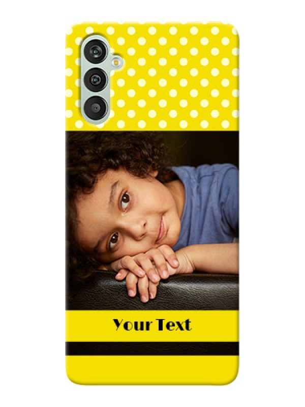 Custom Galaxy M13 4G Custom Mobile Covers: Bright Yellow Case Design