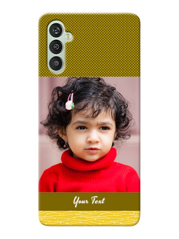 Custom Galaxy M13 4G custom mobile back covers: Simple Green Color Design