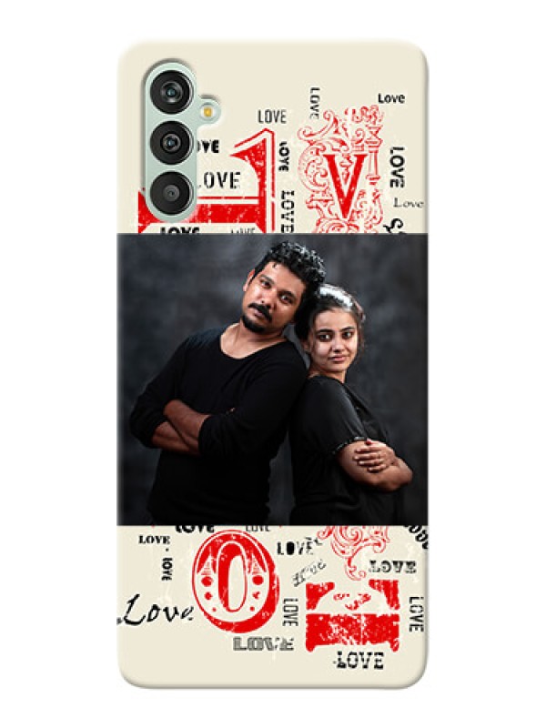 Custom Galaxy M13 4G mobile cases online: Trendy Love Design Case