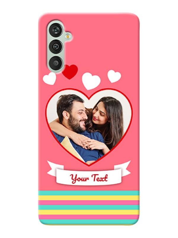 Custom Galaxy M13 4G Personalised mobile covers: Love Doodle Design