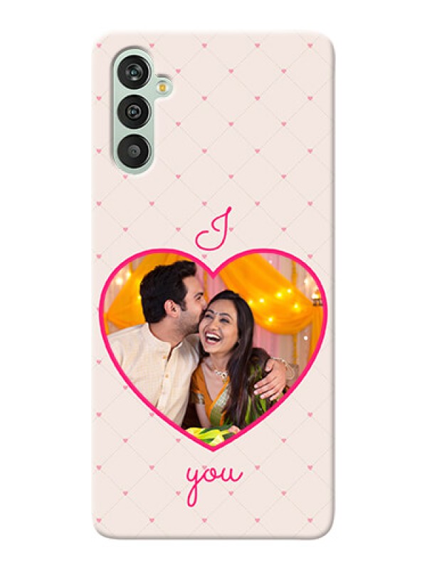 Custom Galaxy M13 4G Personalized Mobile Covers: Heart Shape Design